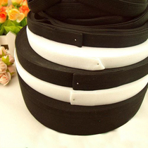 High quality black and white elastic band clothing accessories Durable elastic wide rubber band belt sewing household size full