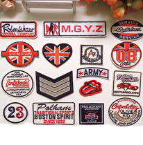 143 emblem patch patch padded clothes pants decoration decal denim patch British style boutique embroidery decal