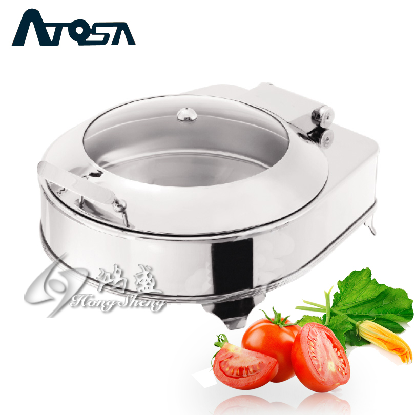 Brand ATQSA Hydraulic Disc Furnace Luxury Round Visible Cover Buffet Furnace Buffy Furnace With Electric Heating