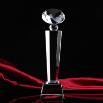 Crystal Trophy Memorial Trophy Five-pointed Star Trophy Crystal Thumb Trophy Prizes Trophy Custom Trophy