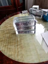 Rectangular solid glass brick Ice crystal pattern light transmittance Opaque privacy good concave and convex texture crystal brick Glass brick