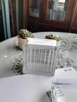 Imported MULIA parallel pattern hollow square glass brick bathroom partition background wall crystal entrance 115mm