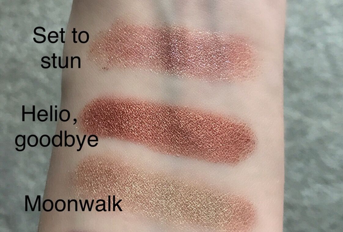 American Colourpop card bong bóng nghiền lắp ráp phấn mắt ba màu - Bóng mắt phấn mắt nhũ kim tuyến