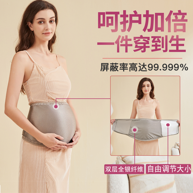 Radiation Protection Clothing, Maternity Wear, Invisible Belly Band to Wear Inside, Belly Wrap for Office Workers, Computer Work Clothes, Women's Special Protective Clothing during Pregnancy