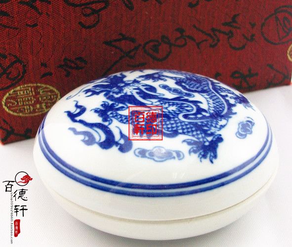 Ceramic Printed Clay Box Ceramic Box Brocade Box Vintages Four Pauco Green Flowers Dragon Ceramic Printed Clay Box 7cm