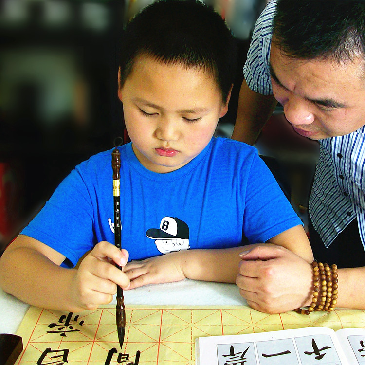 And a sheep, a wolf, a brush, a large, a medium, a small Kaiwen, a four-treasure beginner's set, a European Kaixing official script, a French painting brush