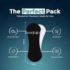 Анти-храп продукты susu通气鼻贴透明止鼾贴物理扩张缓解鼻塞增加通气睡眠呼吸通气鼻