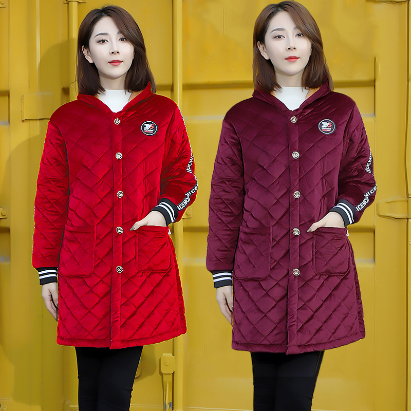 New Style Fleece-Lined Thickened Smock for Women, Winter Warm Kitchen Cotton Jacket, Stain-Resistant Work Clothes, Cotton Coat New Style Fleece-Lined Thickened Smock for Women, Winter Warm Kitchen Cotton Jacket, Stain-Resistant Work Clothes, Cotton Coat