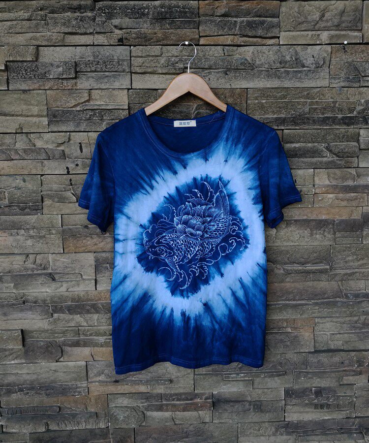 Blue - dye non - heritage products gift for customized plant blue - dyed wax dye in Guizhou