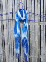 Tie-dye scarf custom purchase Guizhou batik scarf Danzhai batik scarf handmade blue dyed scarf