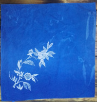 Wax Dyeing Square Towel Guizhou Wax Dyeing Danzhai Batik Clothes National Gifts Custom Sijiang Wax Dyeing Handkerchief Pai Customized Group Purchase