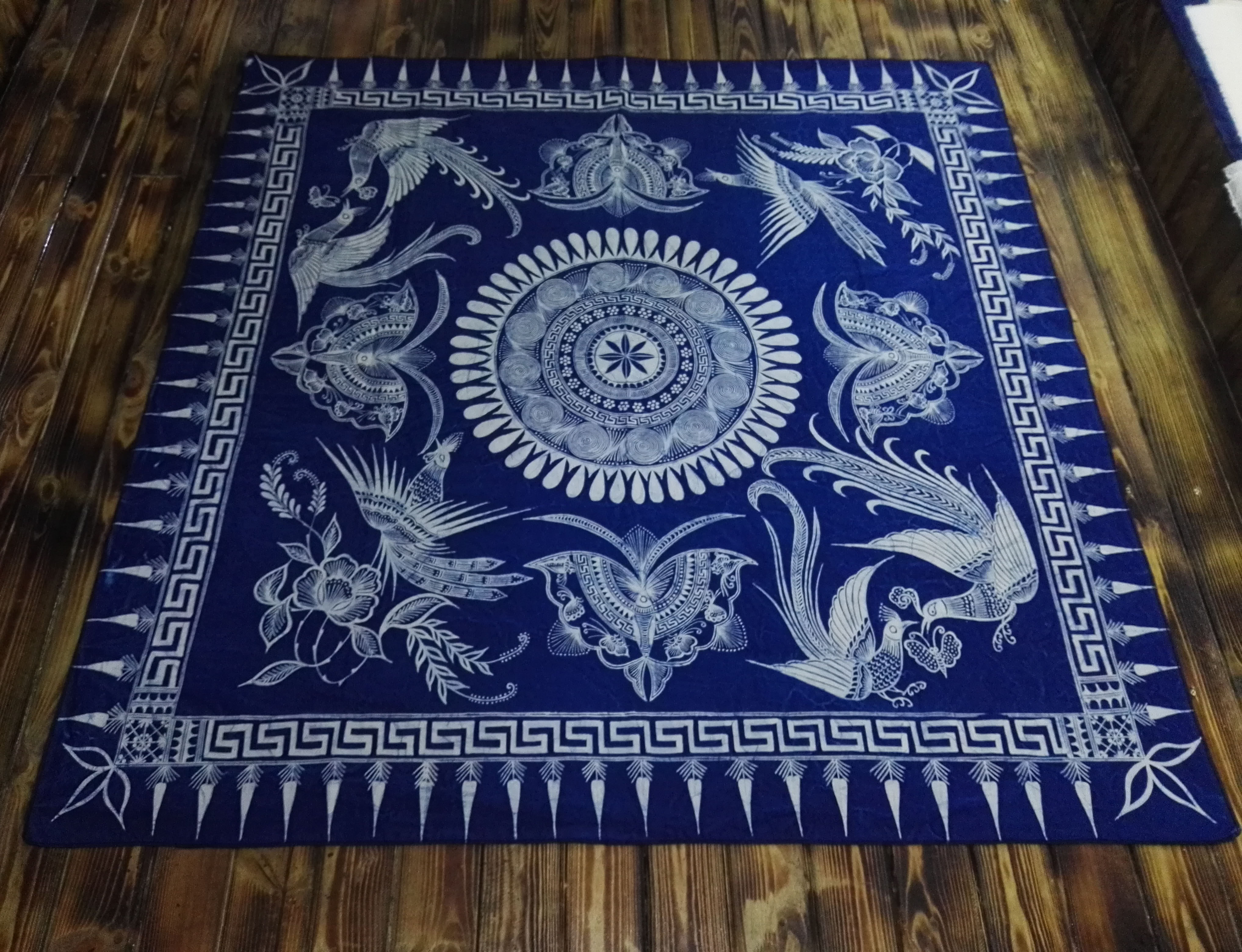 Batik Table Butan Zika Wax Dyeing Guizhou Wax Dyeing Undertaking Wax Dyeing Experience Birthplace Life Experience Original Ecological Life