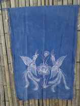 Danzhai Handmade Batik Scarf Silk Batik Scarf Drawing Flower and Bird Patterns at Both Ends Various Silk Batik Scarves