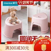 Camellia plastic childrens stool home thickened baby chair non-slip bench simple economical kindergarten living room