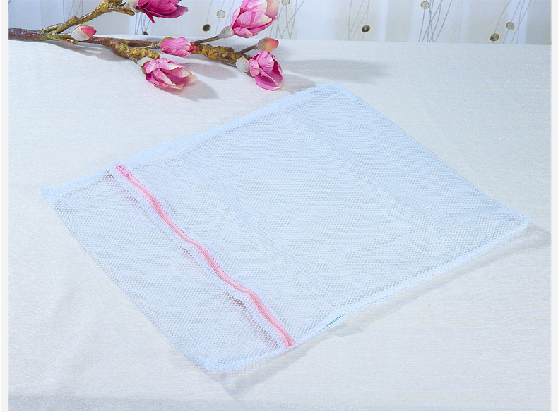 Camellia bảo vệ máy giặt quần áo túi giặt chăm sóc lưới thô lớn làm sạch lưới túi túi lưới áo khoác xuống - Hệ thống giá giặt lăn quần áo