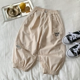 Детское хлопковое средство от комаров, детские летние тонкие штаны, фонарь для мальчиков и девочек