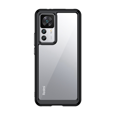 Black — Transparent Clear Acrylic 12T, 12T Pro Phone Case