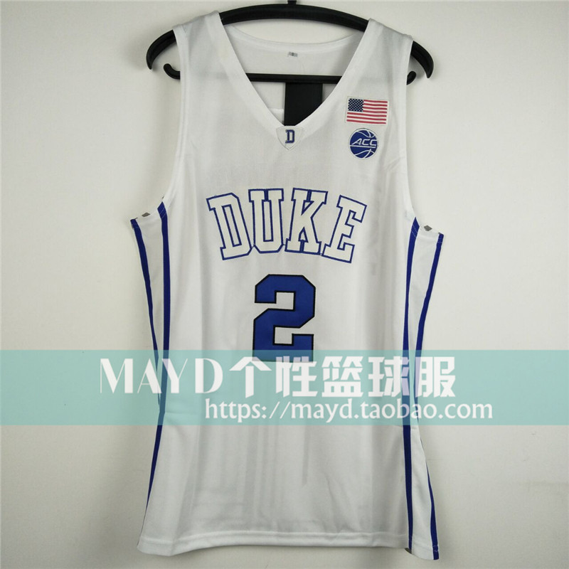 No. 2 Cam Reddish Duke University jersey American embroidery basketball uniform sports vest personality training suit male