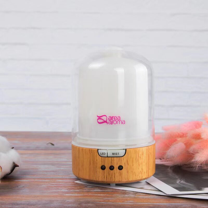 area aroma minibox wood grain ultrasonic hydroponic aromatherapy machine small mini glass transparent