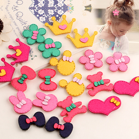 Liuhai stickers Children Baby Korean children hair accessories broken hair baby headgear cute Velcro magic stickers little girl