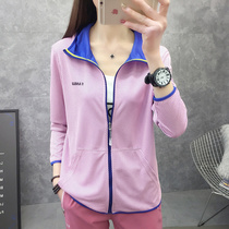 Outdoor quick-drying suit womens sunscreen clothing ultra-thin breathable sports windproof slim sunscreen clothing UV coat
