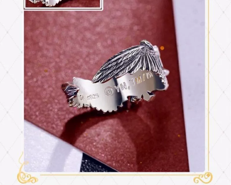 Vòng đá may mắn Fate Ring chính hãng Afo Astorfo 925 Sterling Silver Ring Trang sức Anime ngoại vi - Carton / Hoạt hình liên quan