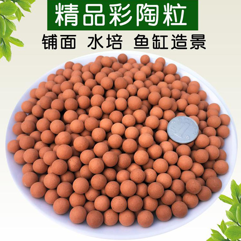 Pottery flower with succulent hydroponic flower pot bottom pottery clay particle medium nutrient soil solid paving stone anti-rot root breathable