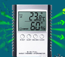 High temperature hygrometer ETH-529 multifunction electronic digital table room inside and outside high-precision thermometer with probe