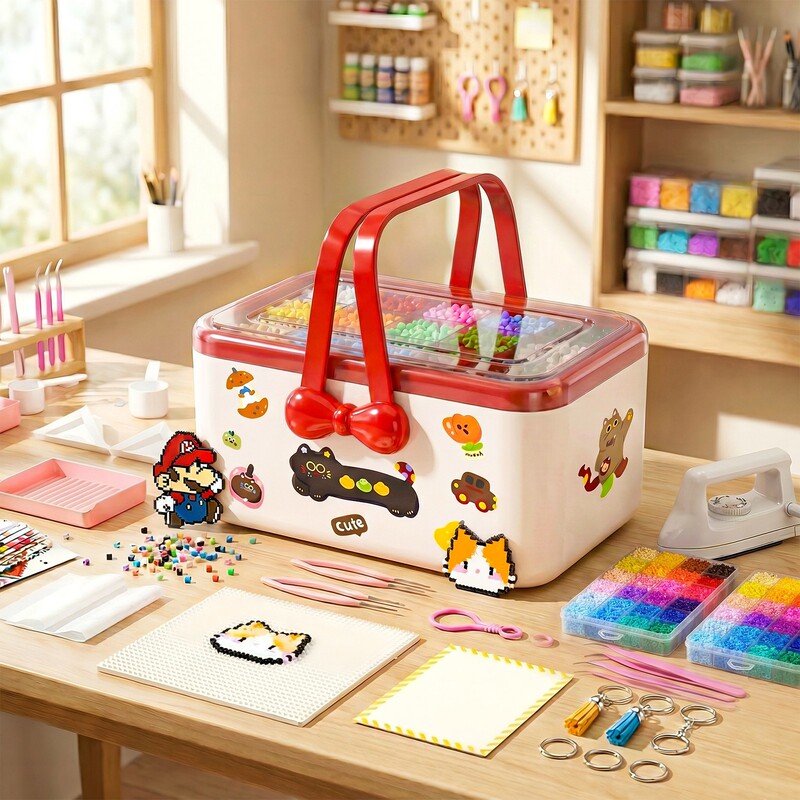 Pindu Set Complete Tool Kit Handmade DIY Material Package Genuine Fusion Iron Children's Girl Birthday Gift Box Pindu Set Complete Tool Kit Handmade DIY Material Package Genuine Fusion Iron Children's Girl Birthday Gift Box