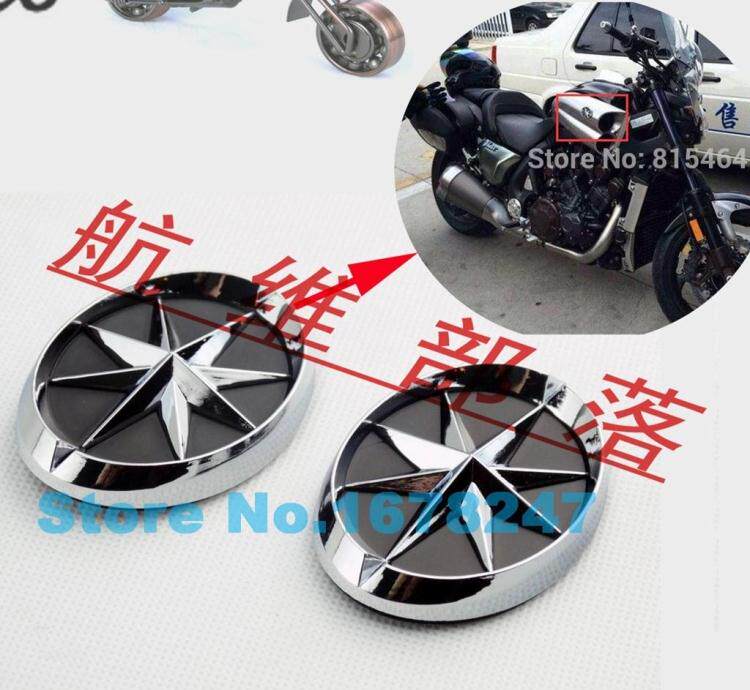 Mountain leaf V-MAX1200 1700 large devil's stereo javelpipe decoration Pets 3M stereo car stickers to pay