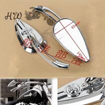Harley XL883 X48 Willuder Fat Night Walker Breakthrough Modified Skull Rear View Mirror Rear View Mirror