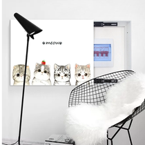 Plant small fresh push-pull ultra-thin meter box Decorative painting Weak box Multimedia hub box Occlusion box