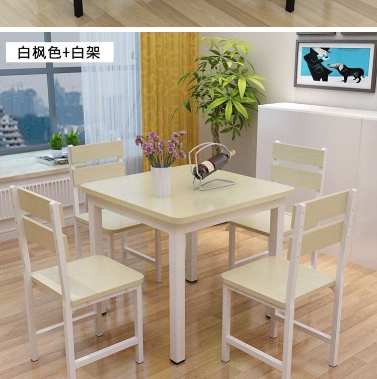 Family apartment length 60 70 80 90 100cm cm 4 6 people square dining table and chair household small apartment