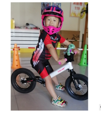 Custom Summer Balance Car Reflective Children Riding Clothing Performance Racing Wheel Slip Suit Sport Short Sleeve Suit Bike