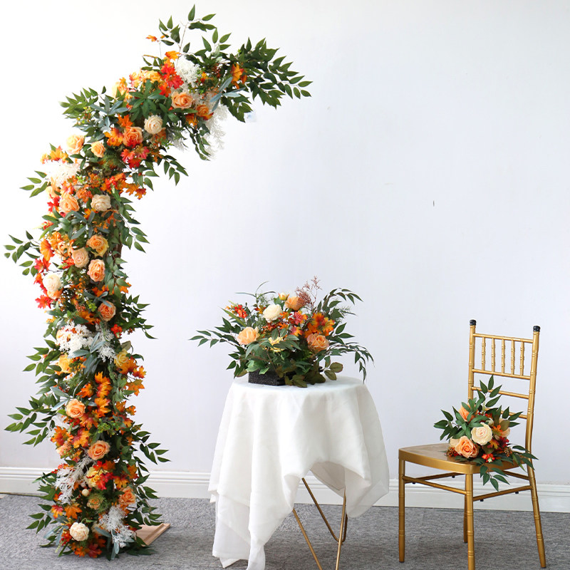 Autumn Outdoor Window Wedding Arch Triangle Flower Archives HomeHousehouse Decoration Archives for Flower Wedding Props