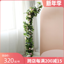 Mori simulation flower rattan decoration Vine arch hanging decoration shop pipe winding cover fake leaves