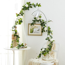 American country rose vine fake flower silk flower simulation flower rattan living room ceiling air conditioning pipe decorative wall hanging