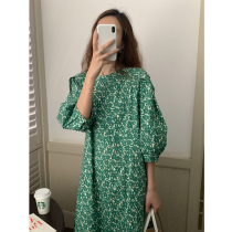 Fairy fluttering early autumn temperament dress women 2021 new summer gentle wind long sleeve French autumn French