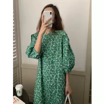 Fairy fluttering early autumn temperament dress women 2021 new summer gentle wind long sleeve French autumn French