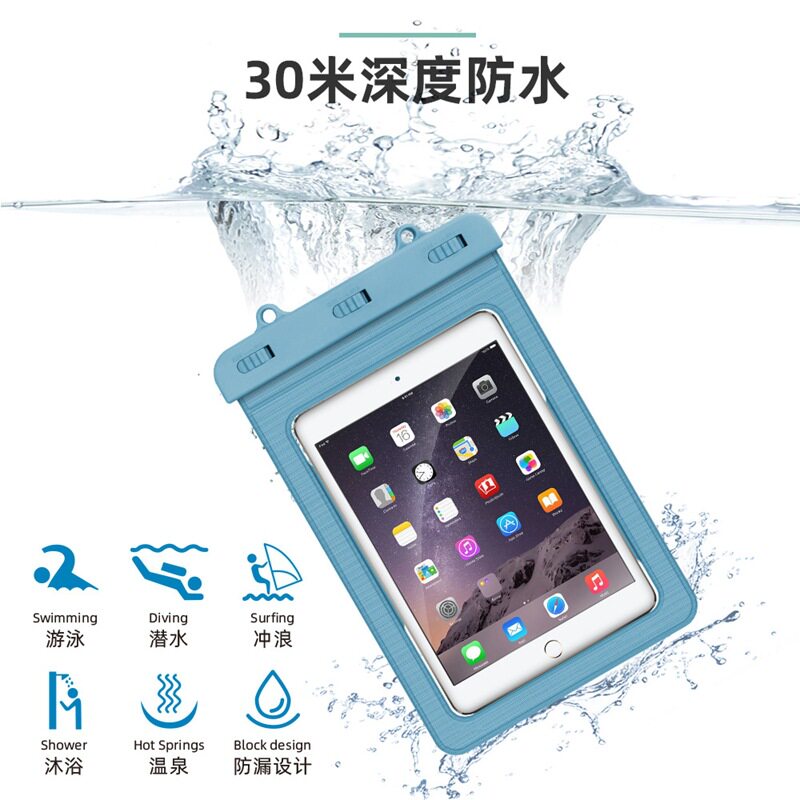 9-inch tablet waterproof bag with touch screen touch drifted for iPad waterproof sleeve mini diving bath waterproof bag