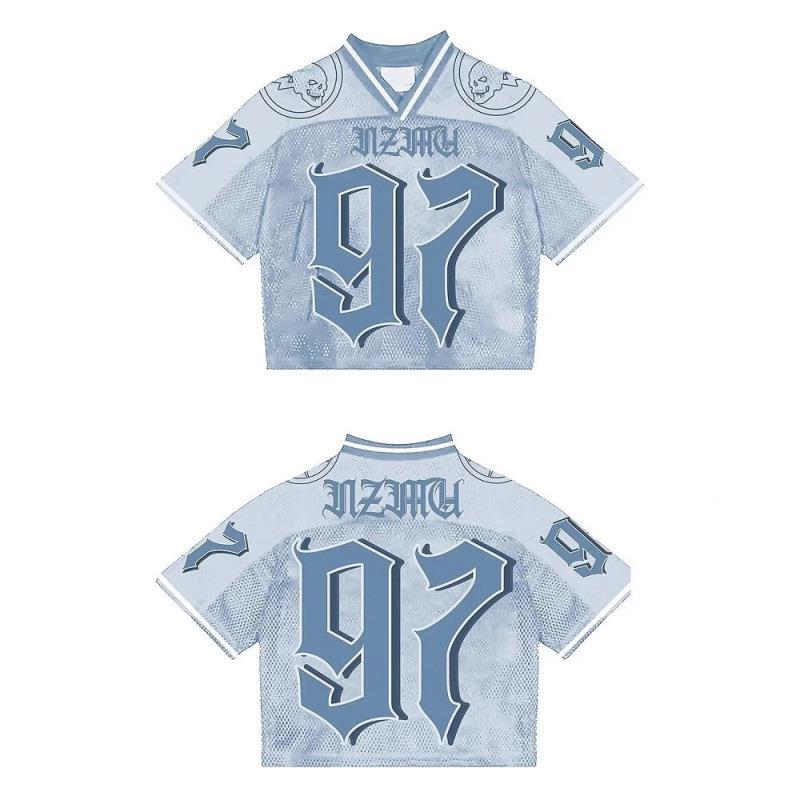 New Cross-Border T-Shirts, Jerseys, Casual Wear, Aliexpress, Ozon, Olive Green, Y2K, European and American Retro, Casual Sports Style, High Street