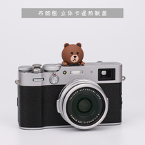 2020 new brown bear hot shoe cover creative cartoon camera dust cover for Fujifilm Sony Canon Nikon