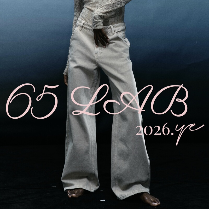 65Lab* "Pants King" Straight-Leg Supermodel Gongsan Island 8.10Z Four-Dimensional Tailored Jeans