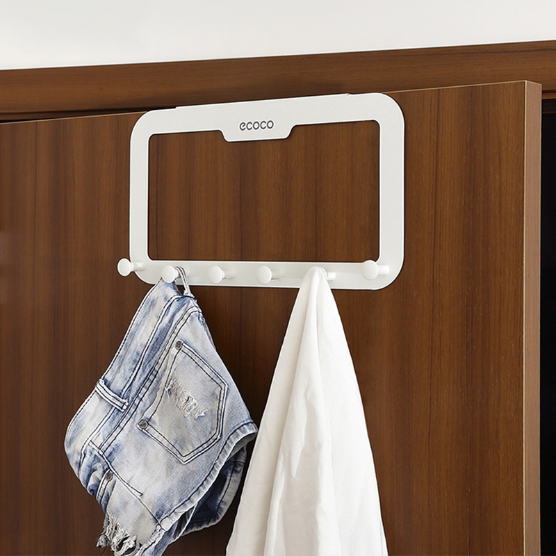 Minimalist free of scratchless rear hooks door back style clothes hanger clothes hanger cloakable rack movable hook shelve