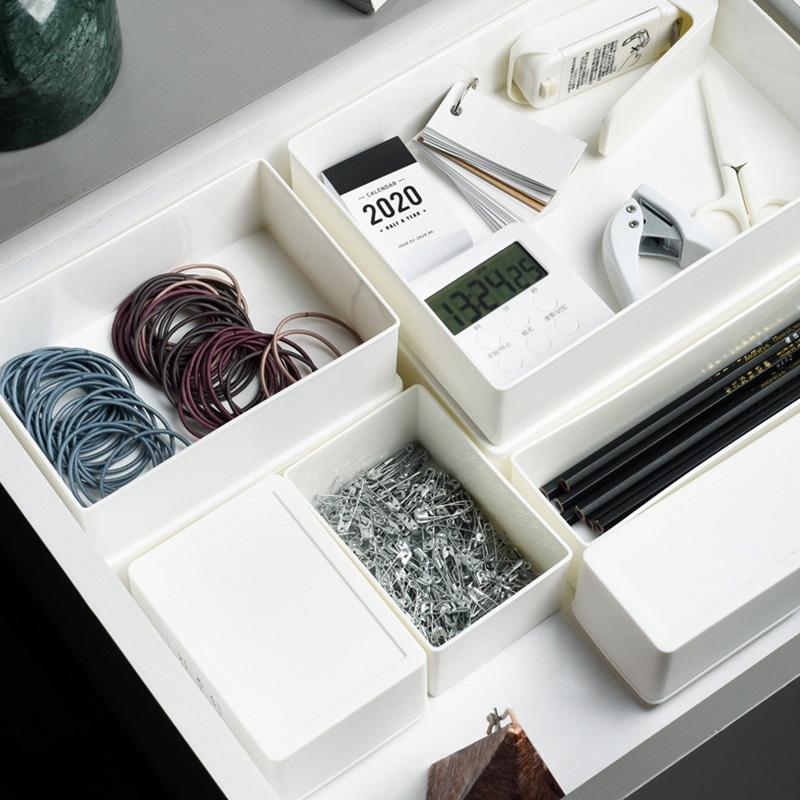 With Lid Finishing Box Drawer Classification Containing compartment Stationery Debris Containing Box Dust Mask Cartridges Label Storage Box