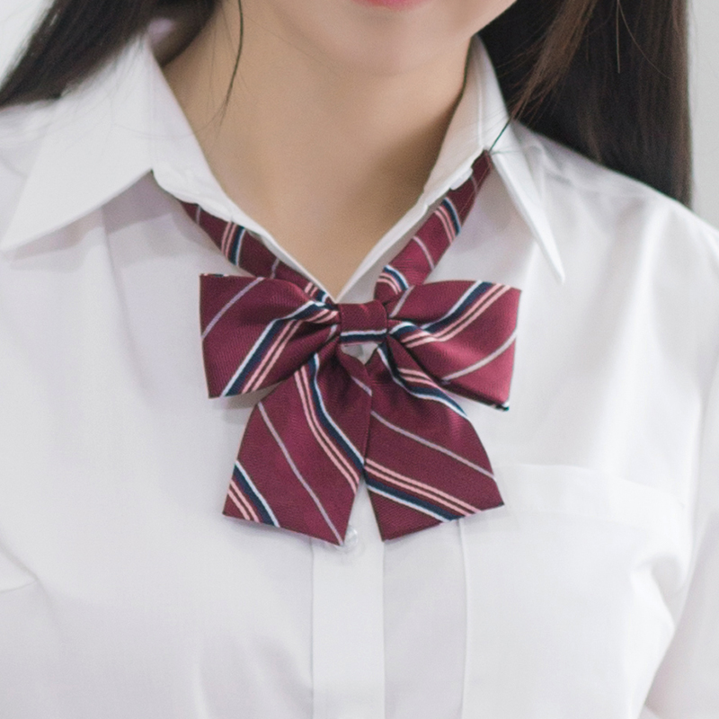 kyouko JK制服领结 日本学生校服领结 赤色/绀色斜纹百搭款