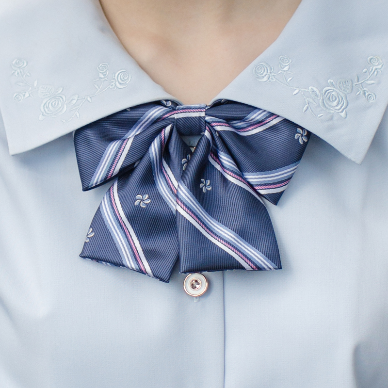 kyouko JK制服配饰 日本水手服领结 超萌绀色樱花图案 乐天同款