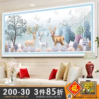 Cross -STITCH EMMODERY 2020 Новая вышивка Большая гостиная Elk One с атмосферой 2021 Маленькие предметы сами