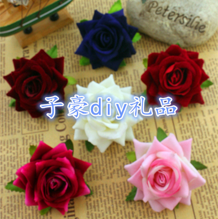 New fake flower simulation of the rose living room with flower heads wedding decoration flower bras shooting props 6cm