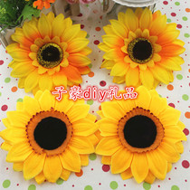 Sunflower hair accessories simulation flower brooch hairclip children dance hair decoration supplies seaside vacation photo